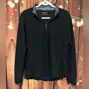 Maggie Lane Quarter Zip Textured Golf Pullover